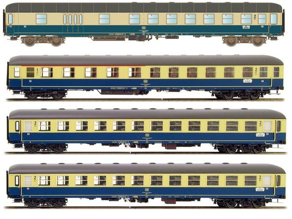 Kato HobbyTrain Lemke H43025 - 4pc Set D308 Ostsee-Express Munich-Berlin of the DB